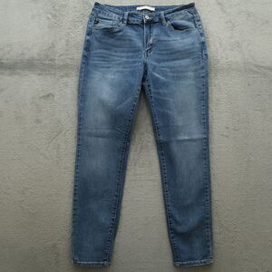 KanCan Jeans Junior's Size 13/30 Blue Mid-Rise Skinny Denim 30" Inseam Stretch